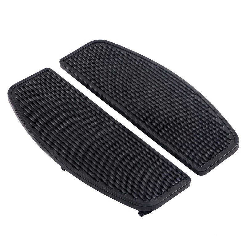 XMMT Rubber Front Rider Insert Floorboard Footpeg Footboards for Harley Touring Softail Black - Image 2